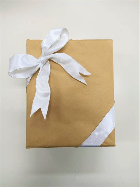 ribbon bow around gift box